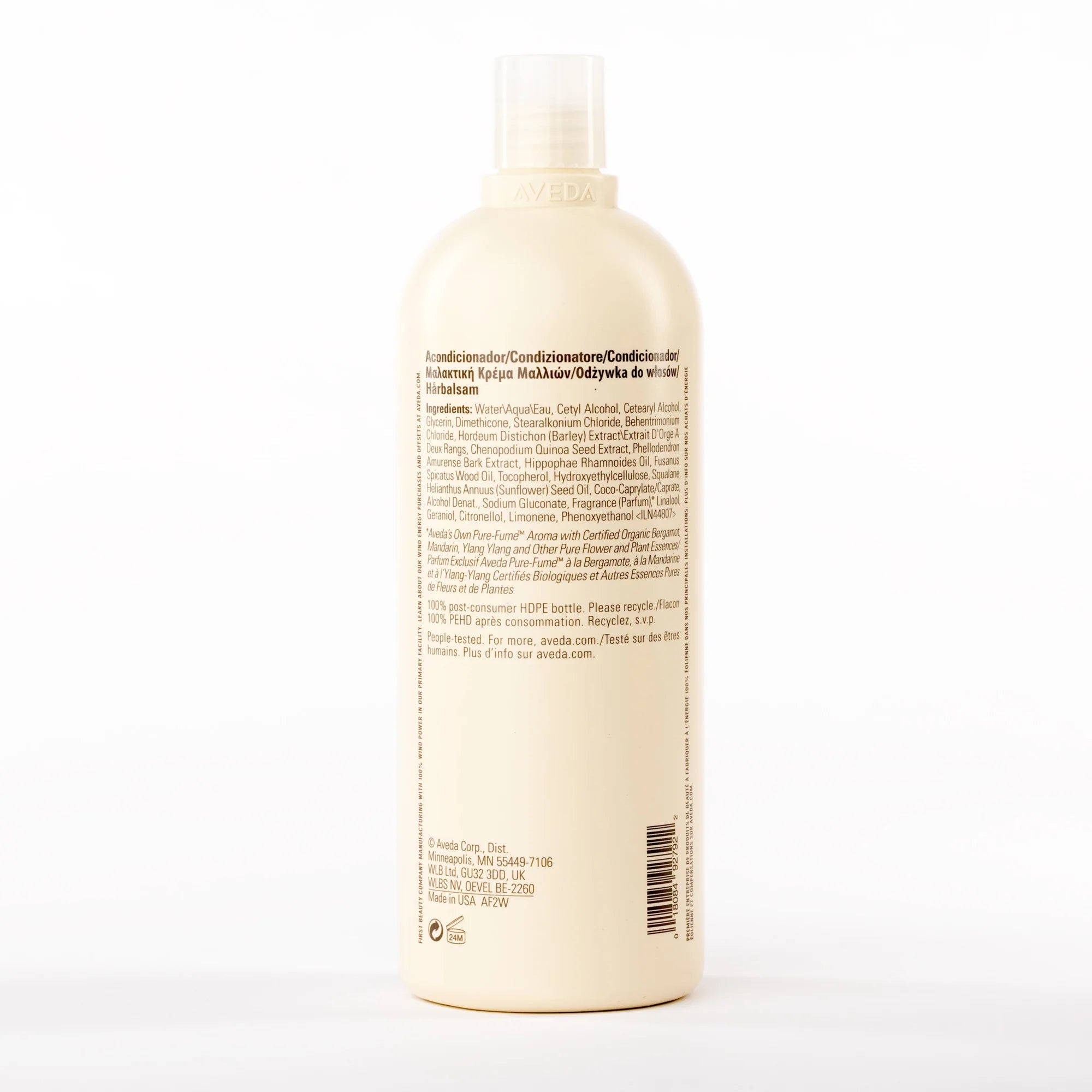 Aveda Damage Remedy Restructuring Conditioner 1L bottle on clean white background