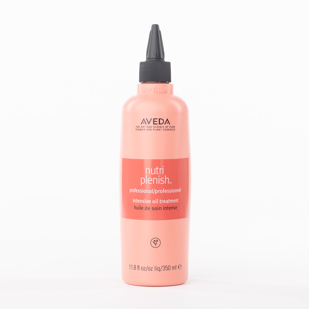 Aveda Nutriplenish Intensive Oil Treatment back label with ingredients list
