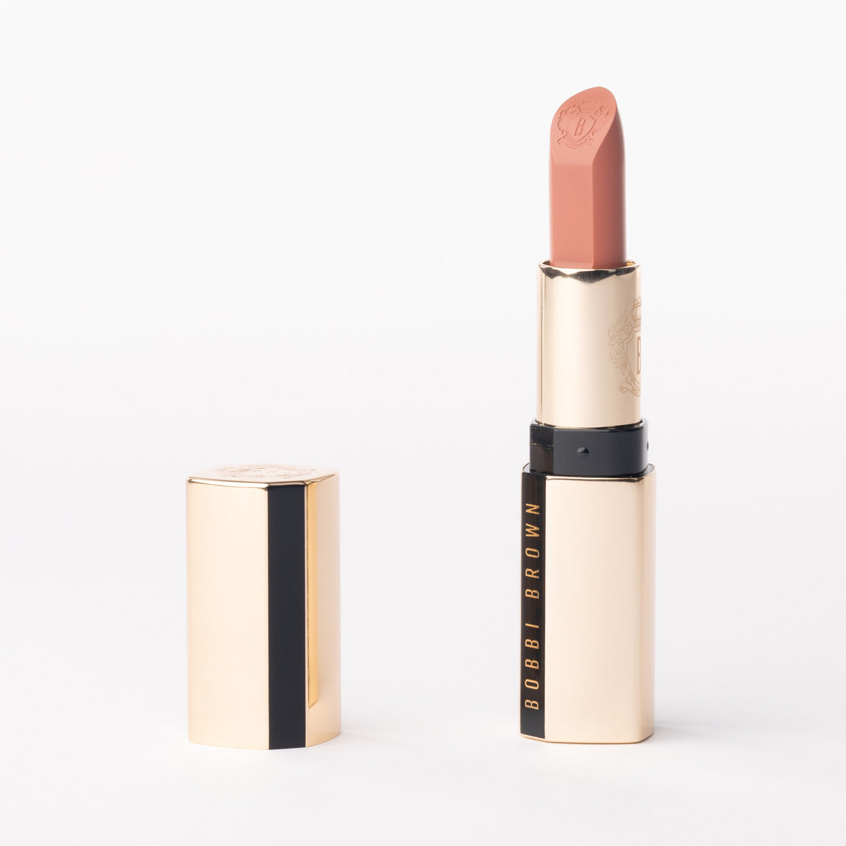 Bobbi Brown Luxe Lipstick in '520 Plaza Peach' – Neutral Soft Peach Pink– 3.5g