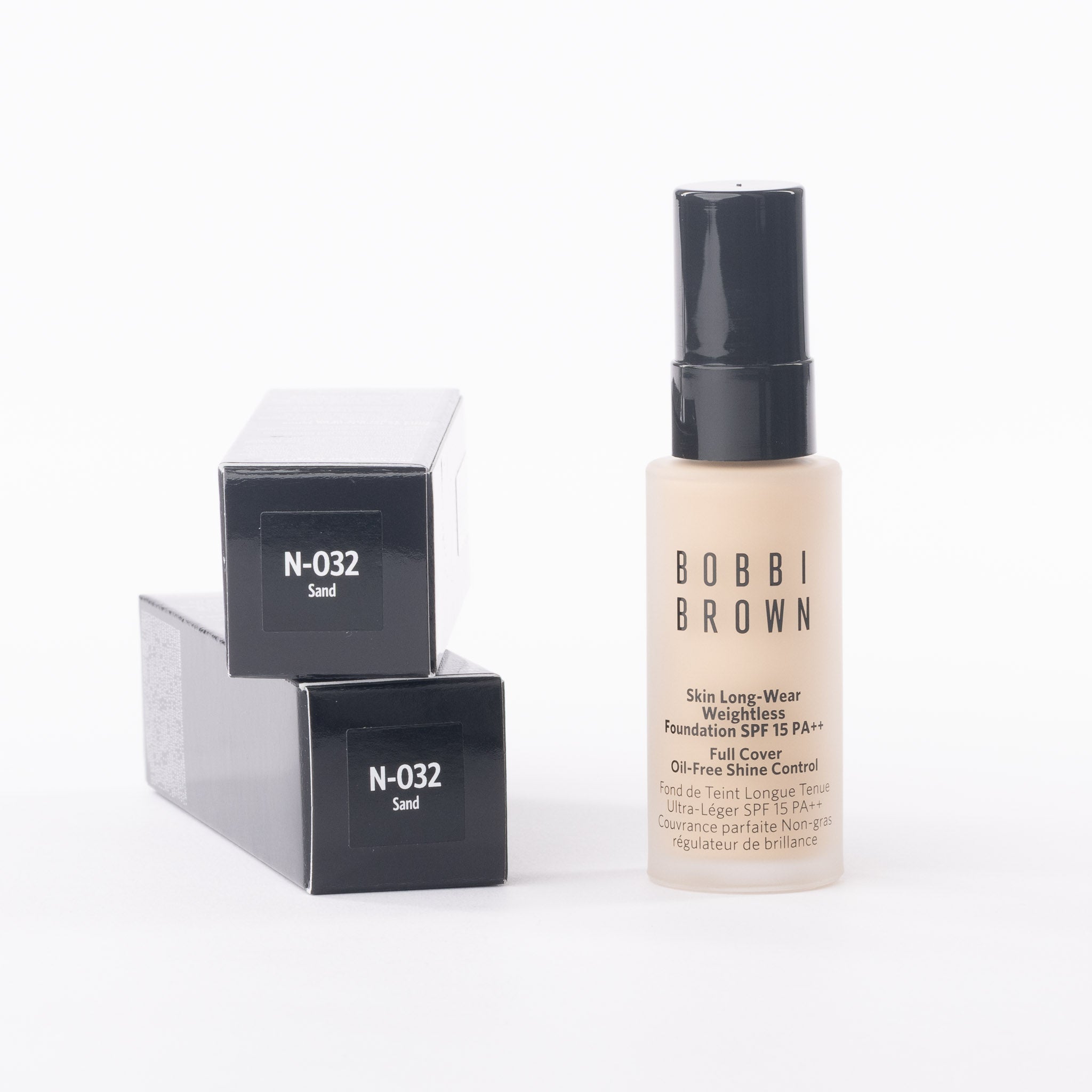 Bobbi Brown mini foundation in shade Sand with natural matte finish and SPF 15 protection