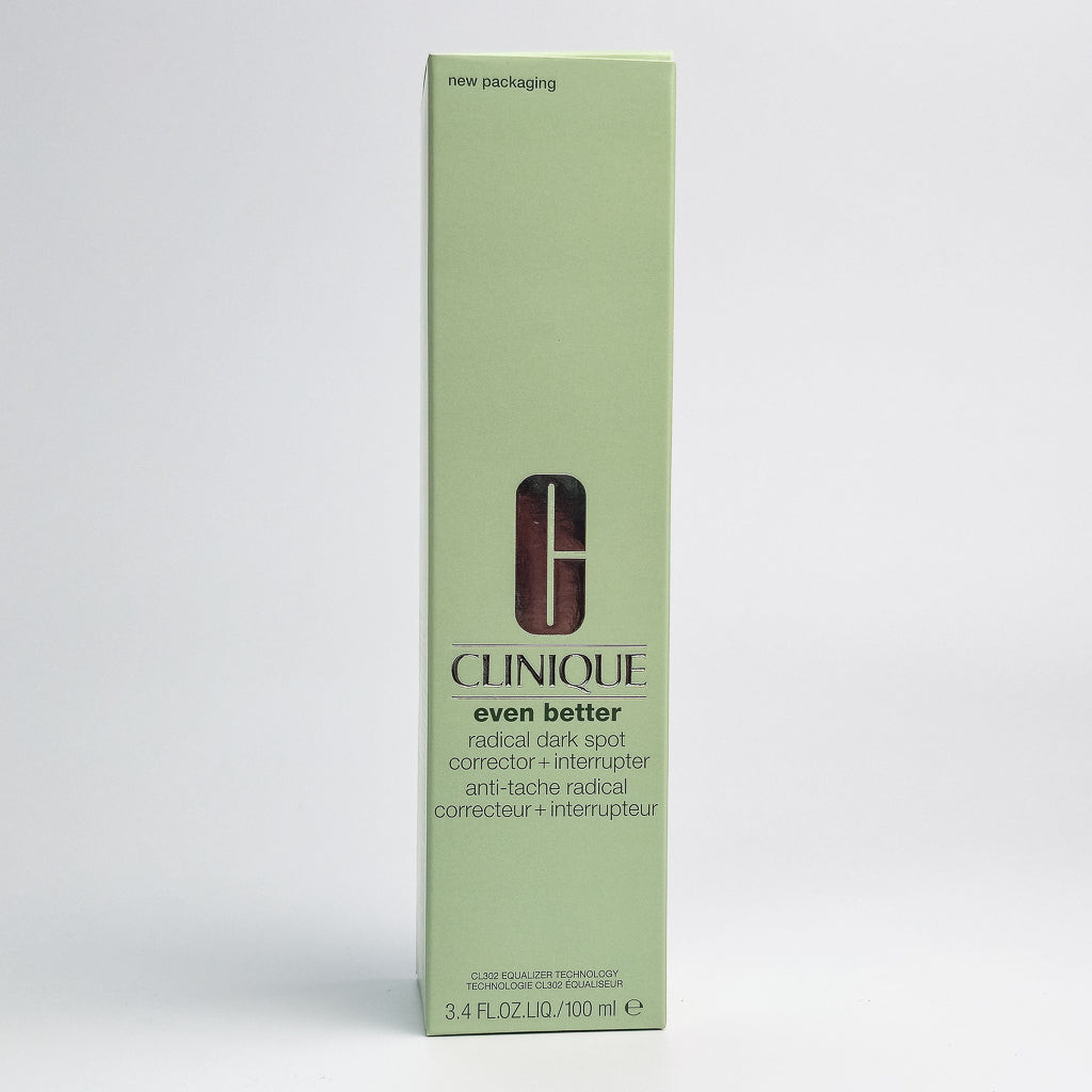 Clinique Even Better Radical brightening serum 3.4 fl oz front packaging view