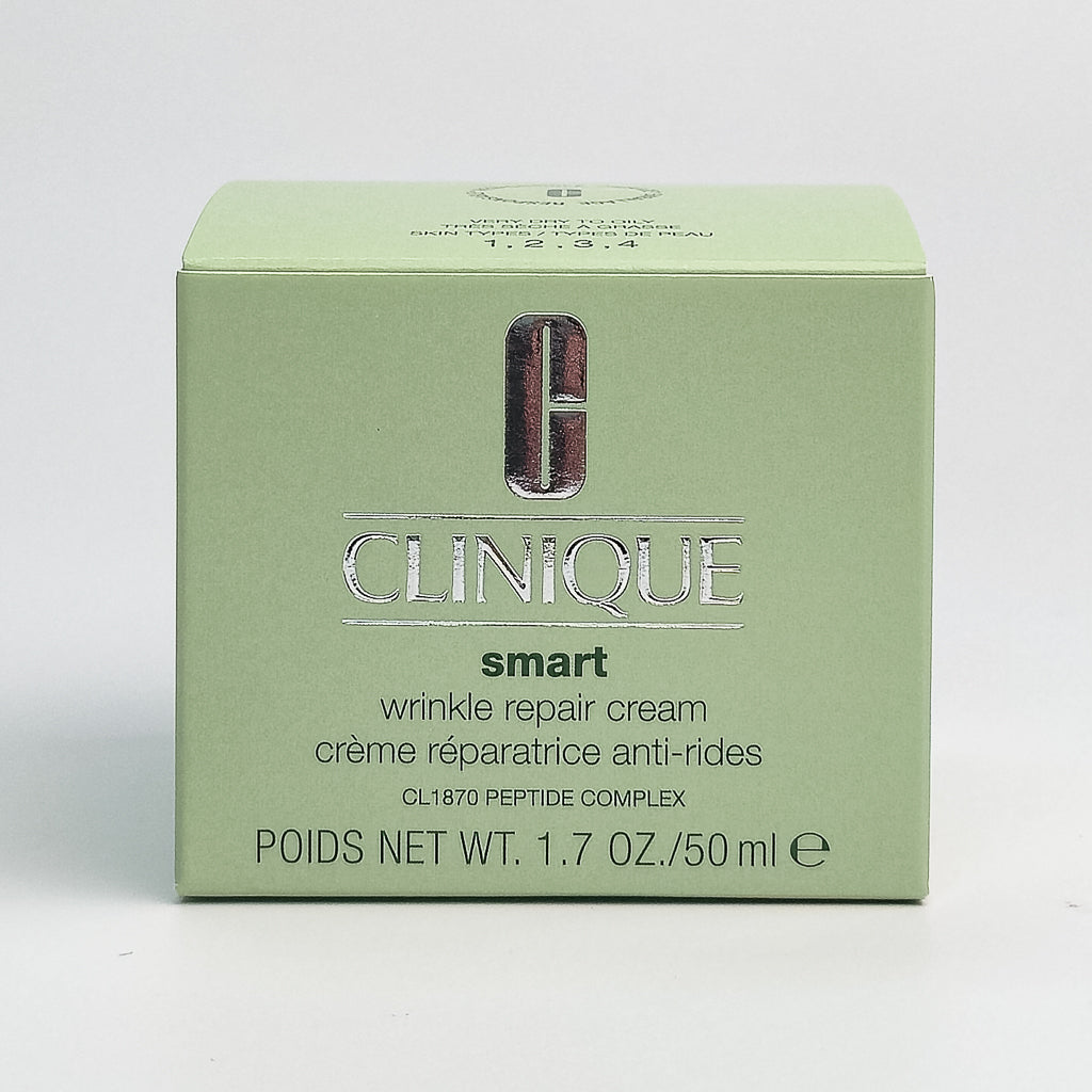 Clinique Smart Wrinkle Repair Cream front view showing peptide complex anti-wrinkle formula