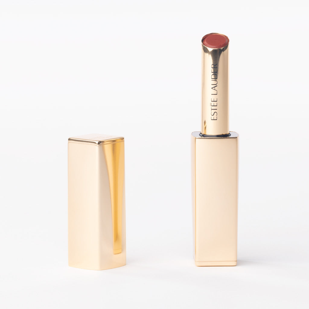 Estée Lauder Pure Color Illuminating Shine Lipstick in '909 Virtual Star' – Deep Luminous Emerald Red – 1.8g