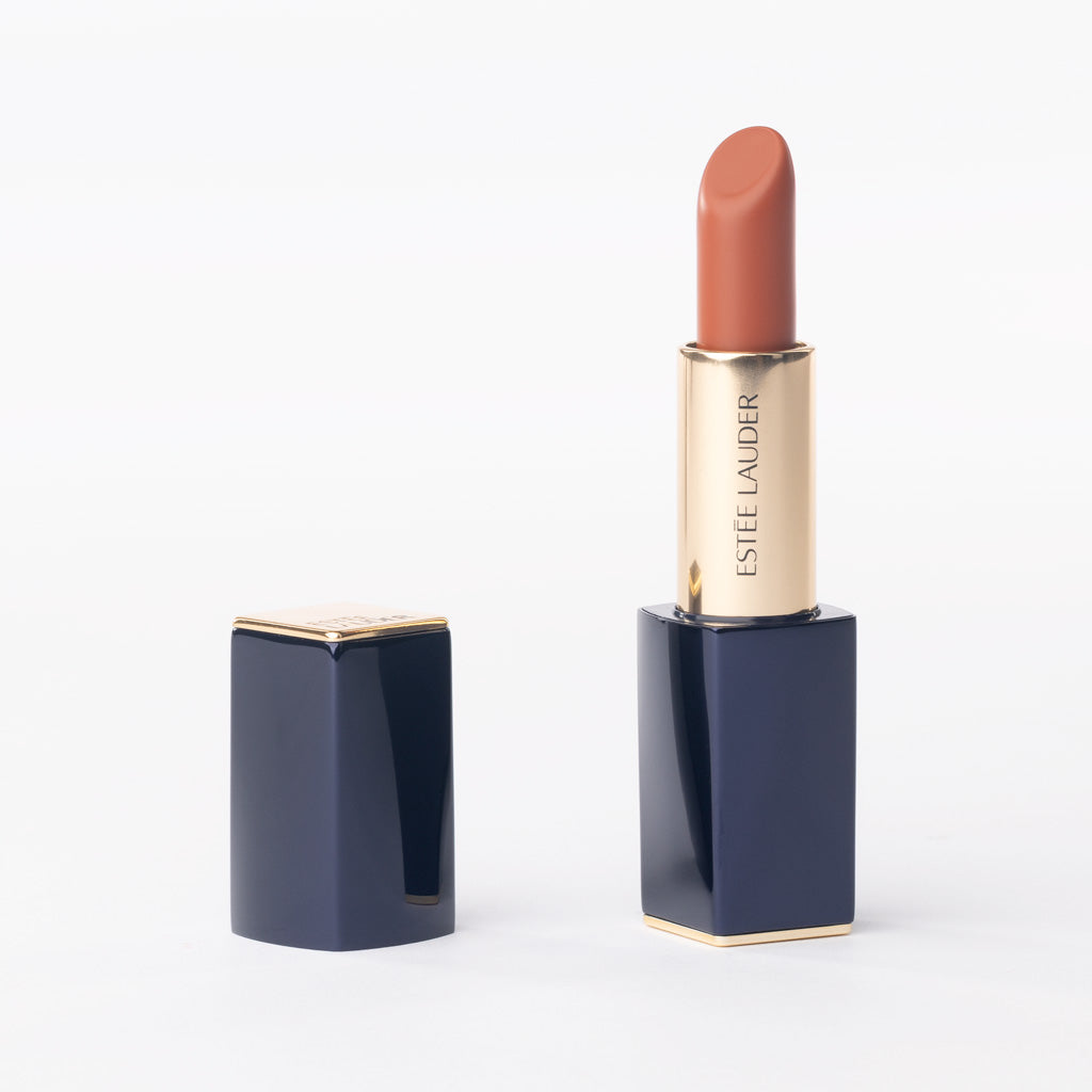 Estée Lauder Pure Color Matte Lipstick in '570 Fiercely' – Intense Warm Brown Red – 3.5g