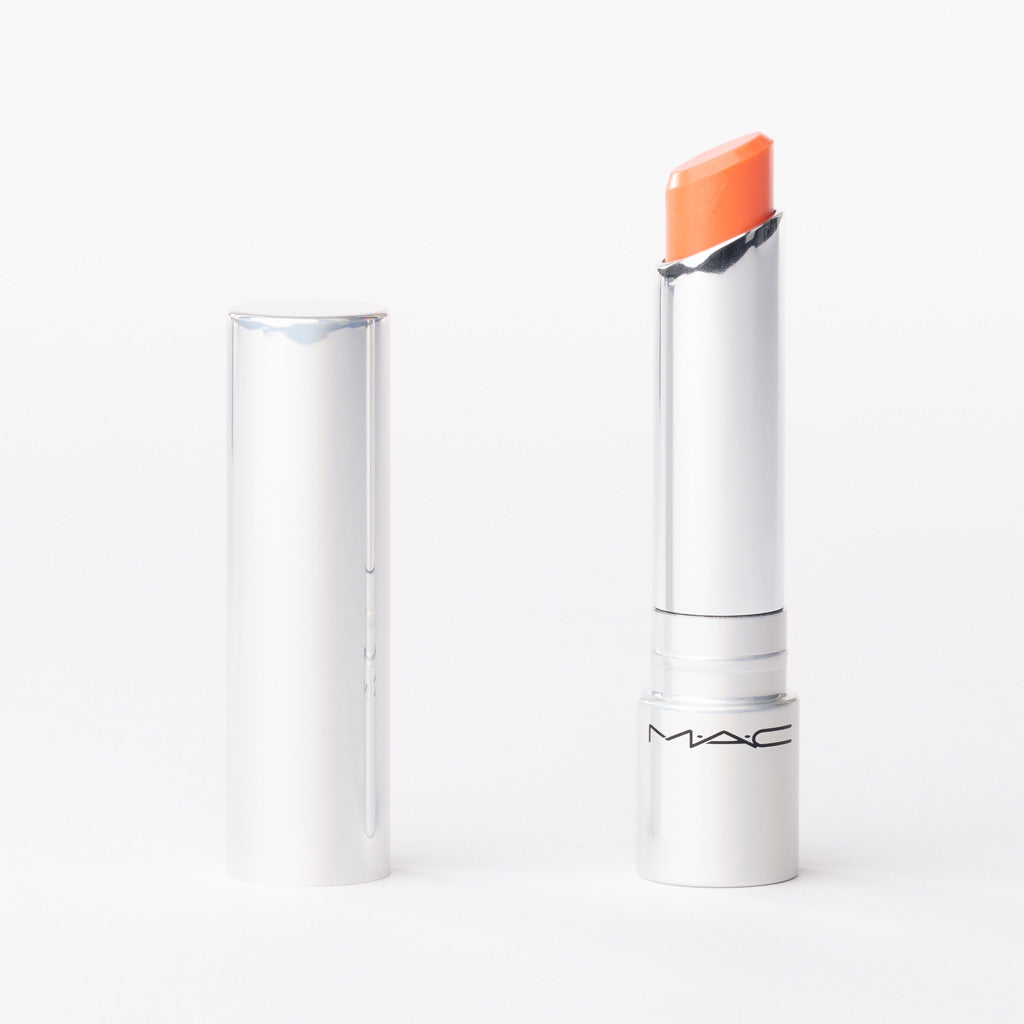 MAC Glow Play Tendertalk Lip Balm in '459 Candid' – Bright Coral Orange Tint – 3.14g