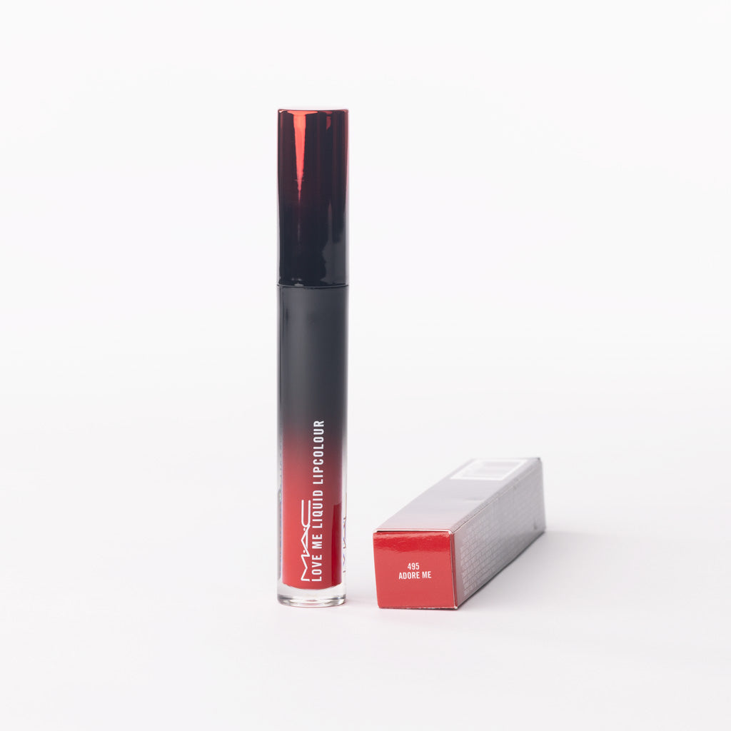 MAC Love Me Liquid Lipcolour in '495 Adore Me' – Warm Muted Coral – 3.1ml