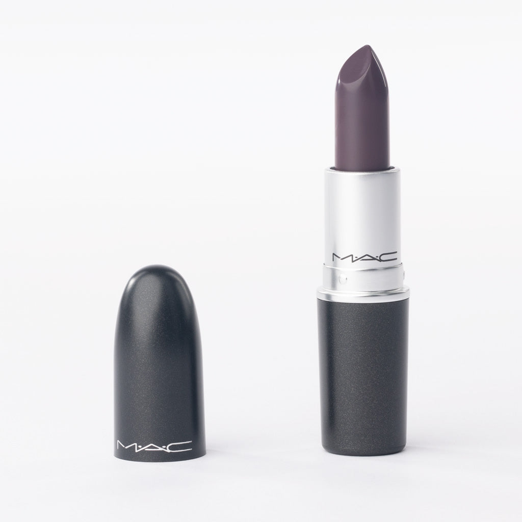 MAC Matte Lipstick in '614 Smoked Purple' – Dark Blackened Purple – 3g
