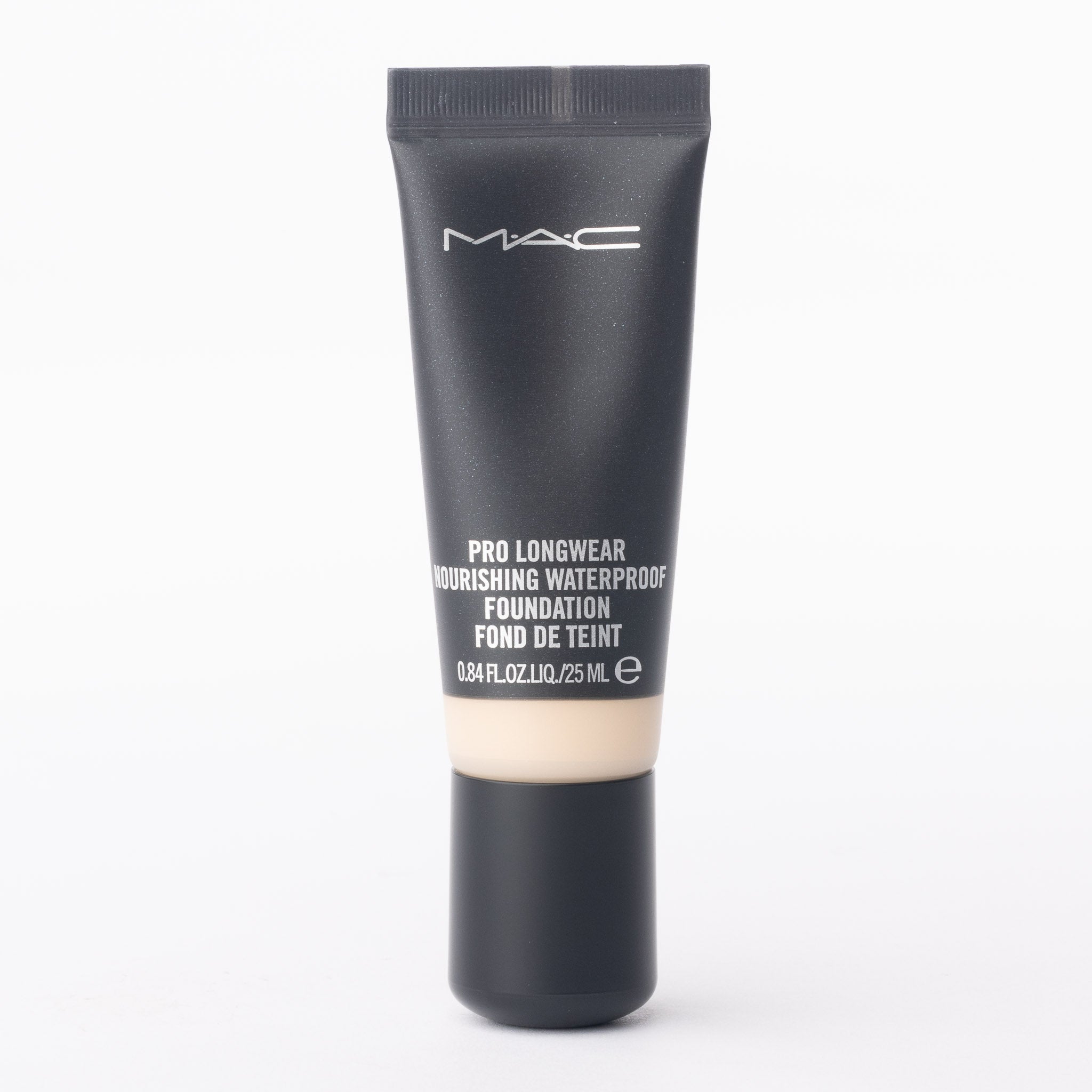 MAC Pro Longwear Nourishing Waterproof Foundation NC15 25ml tube front view on white background
