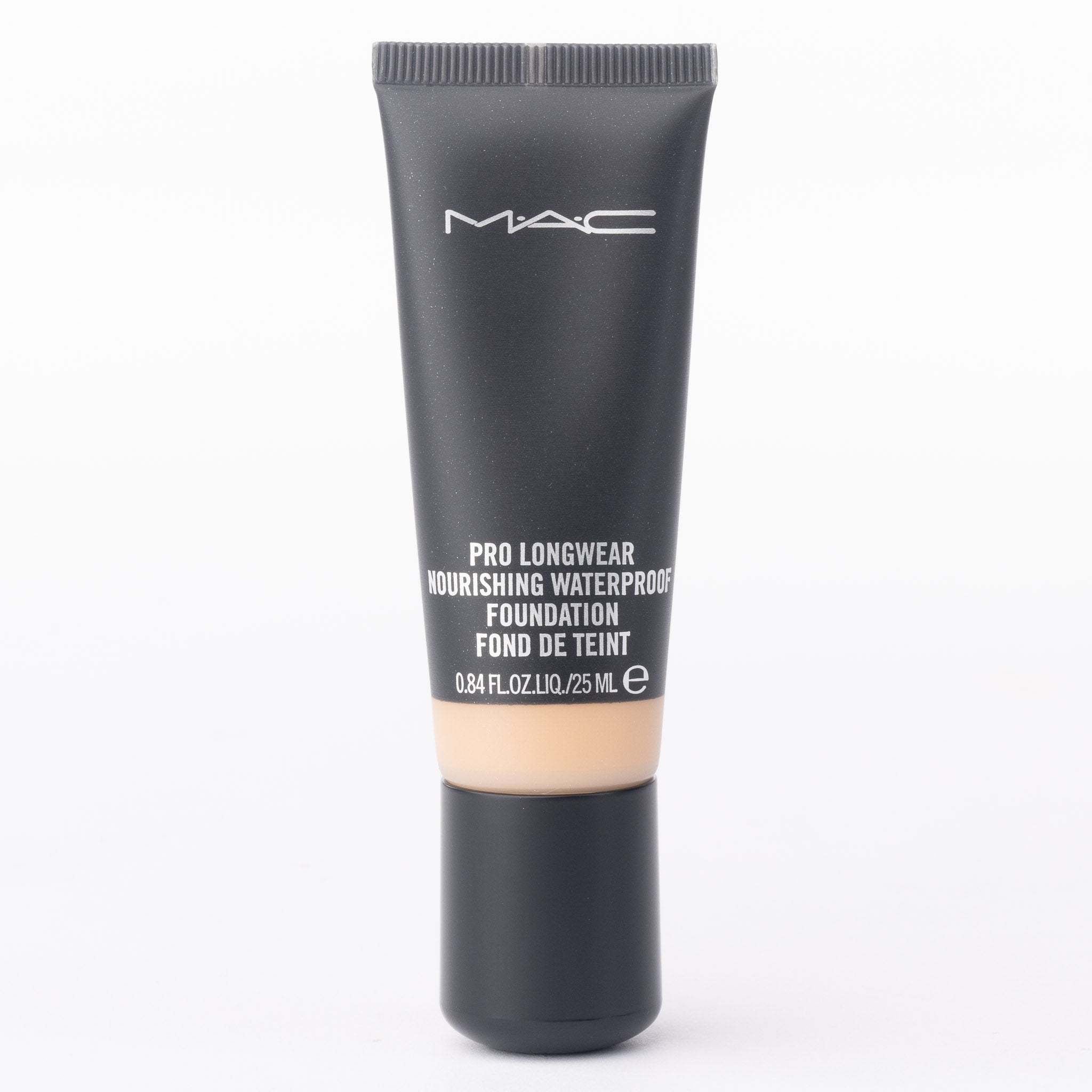 MAC Pro Longwear Nourishing Waterproof Foundation NC41 25ml tube on clean white background