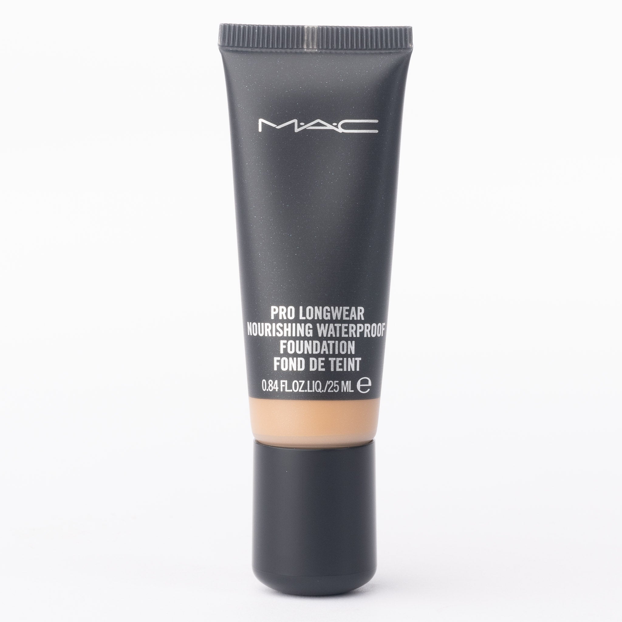 MAC Pro Longwear Nourishing Waterproof Foundation NC46 25ml tube front view on white background
