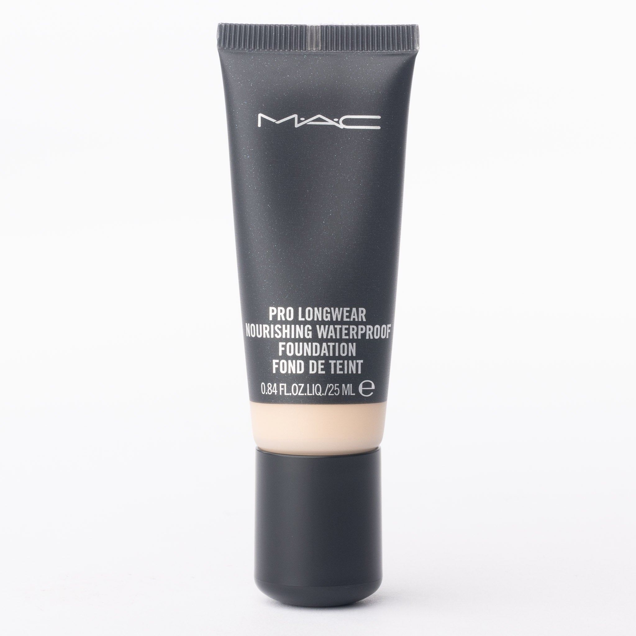 MAC Pro Longwear Nourishing Waterproof Foundation NW18 25ml tube front view on white background