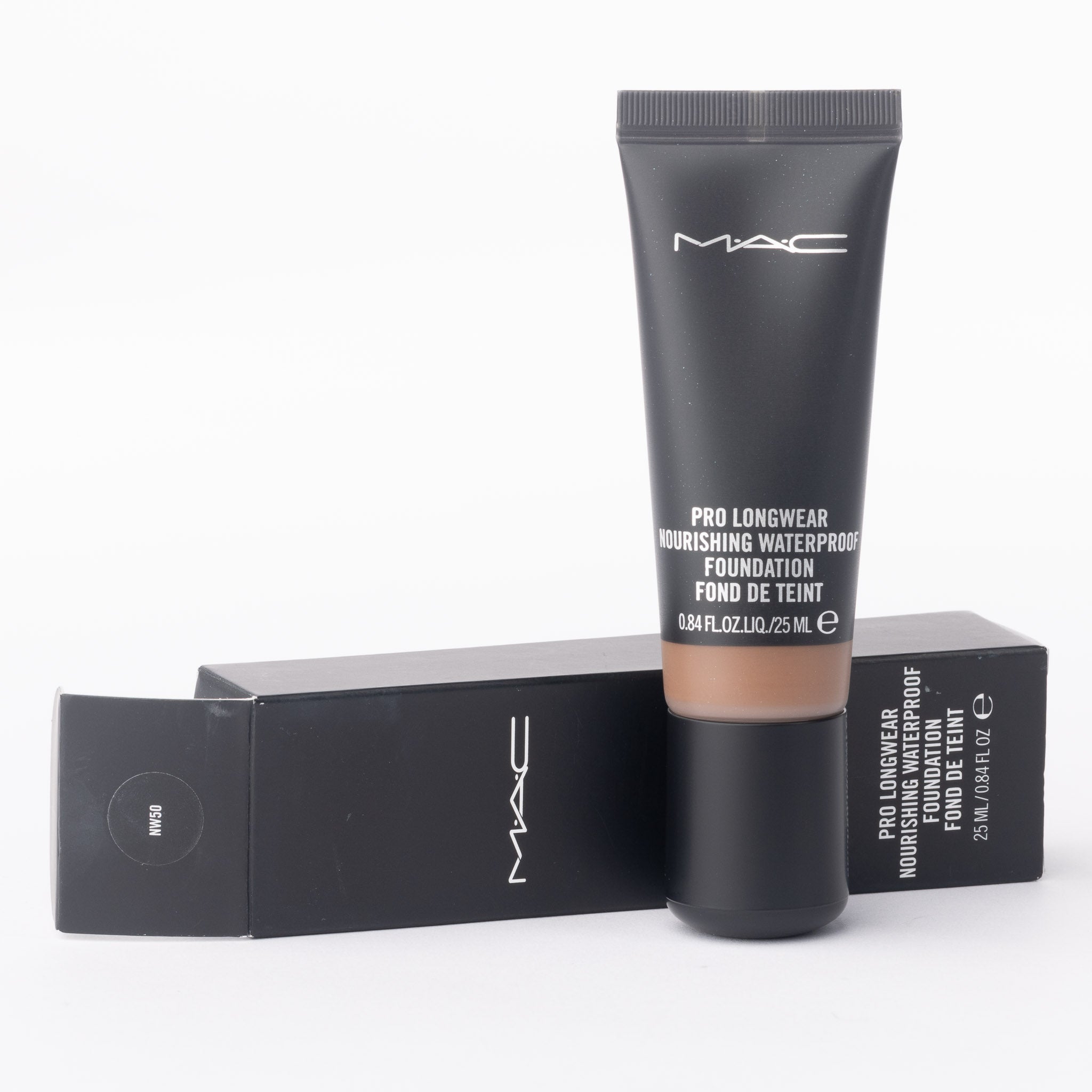 MAC Pro Longwear Nourishing Foundation NW50 product details and ingredients panel