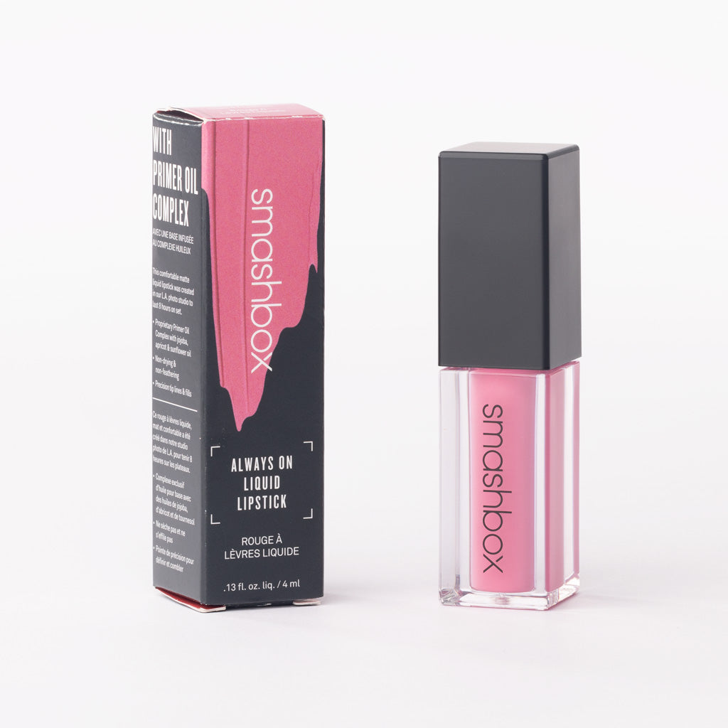 Smashbox Always On Liquid Lipstick in 'Hair Flip' – Deep Plum Matte Longwear – 4ml