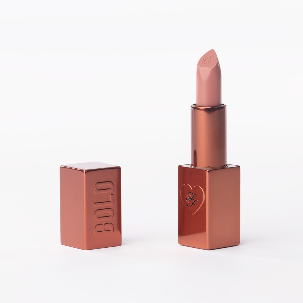 Too Faced Cocoa Bold Em-Power Cream Lipstick in 'Milkshake' – Light Pink Beige Nude – 3.3g