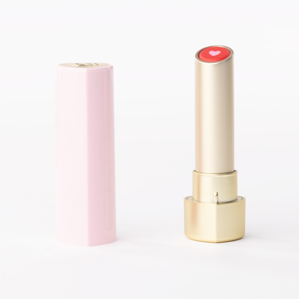 Too Faced Too Femme Heart Core Lipstick in '04 Heart Core' – Sheer Rosy Pink Heart-Centre Lip Balm – 2.8g