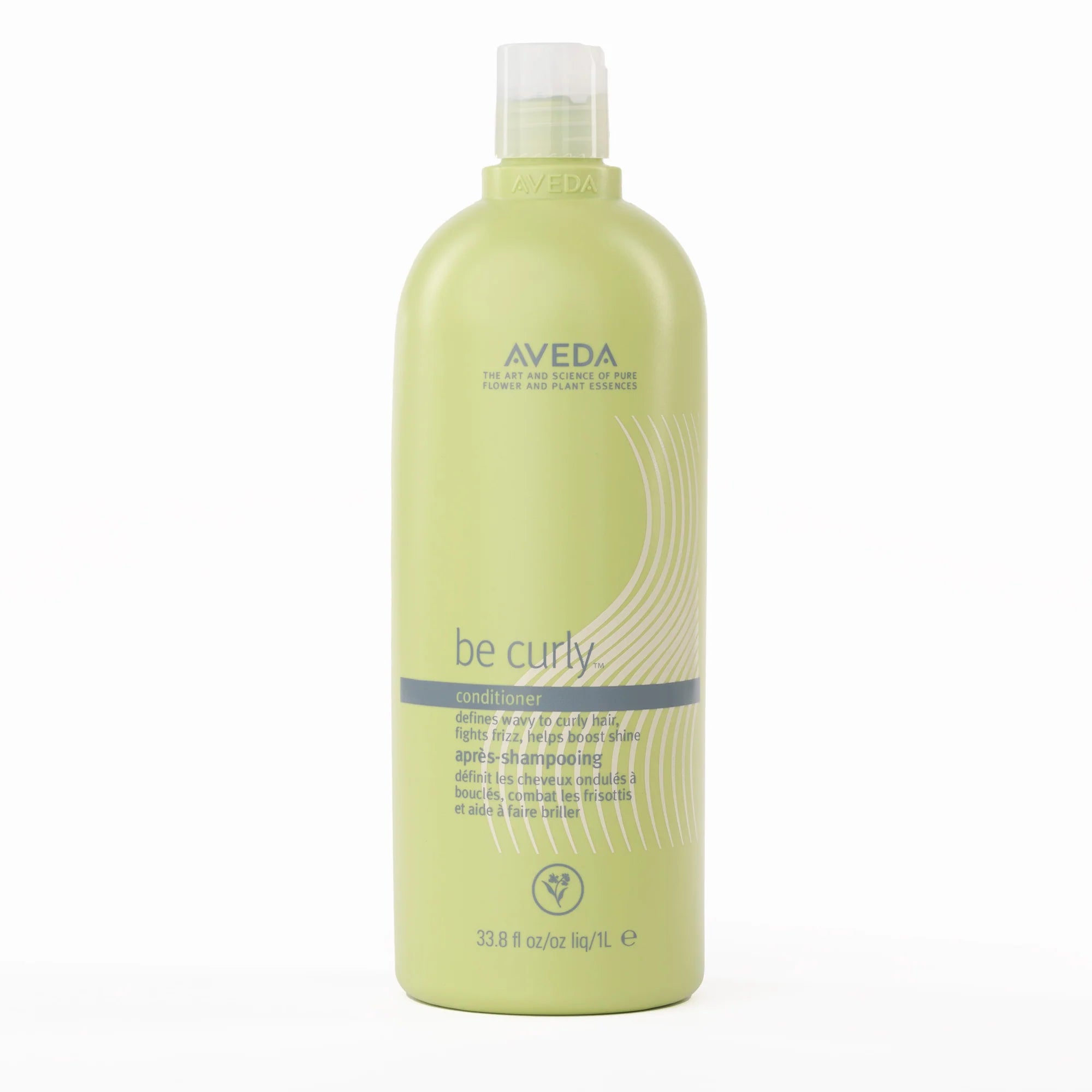Aveda Be Curly Conditioner professional 1 litre size on white background