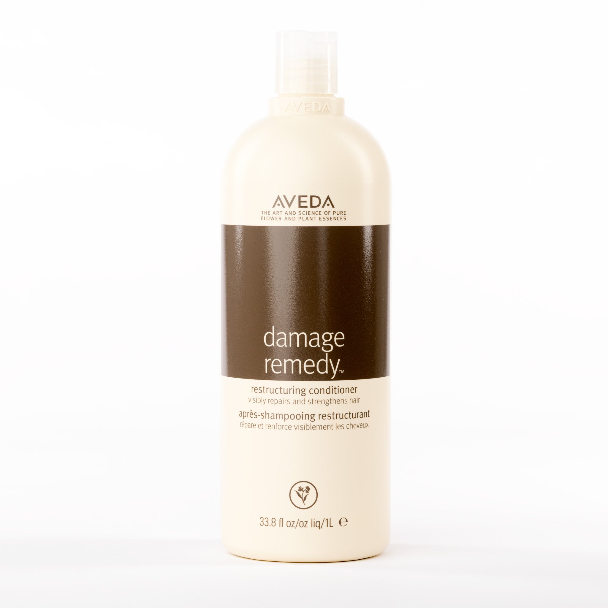Aveda Damage Remedy conditioner bottle on a white background