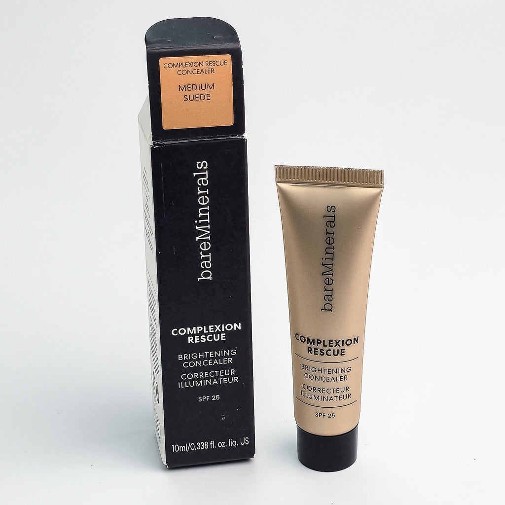 Close-up of bareMinerals Complexion Rescue Brightening Concealer creamy texture swatch