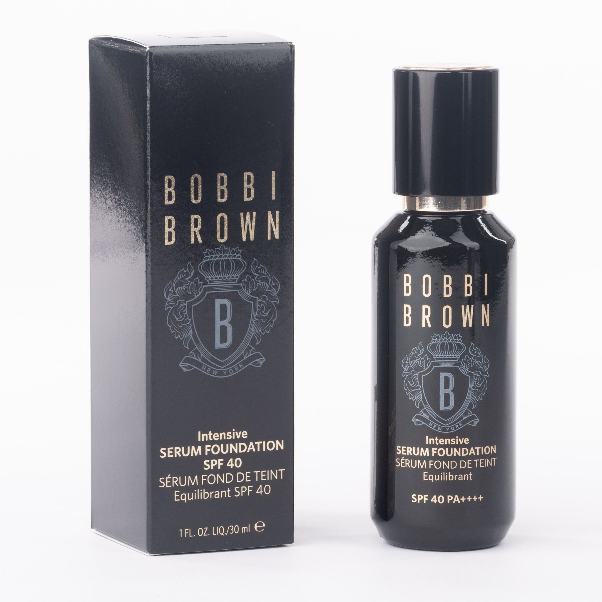 Bobbi Brown serum foundation SPF40 Warm Honey shade front view showing luminous liquid formula