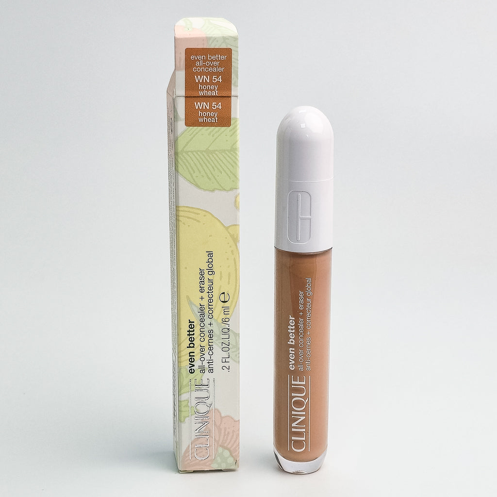Clinique Even Better Concealer WN54 Honey Wheat shade swatch showing natural warm neutral tone