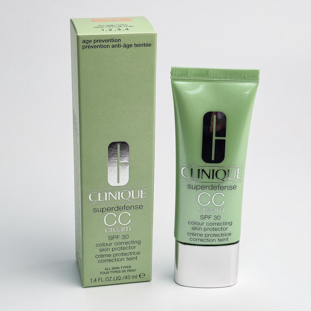 Discontinued Clinique Superdefense colour correcting CC cream with SPF30 protection