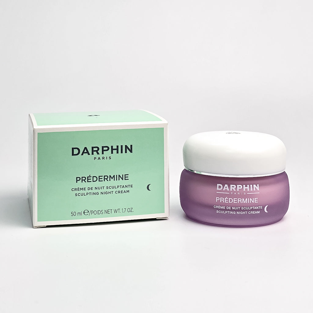 Darphin Prédermine Sculpting Night Cream packaging showing multi-peptide firming night moisturiser 50ml