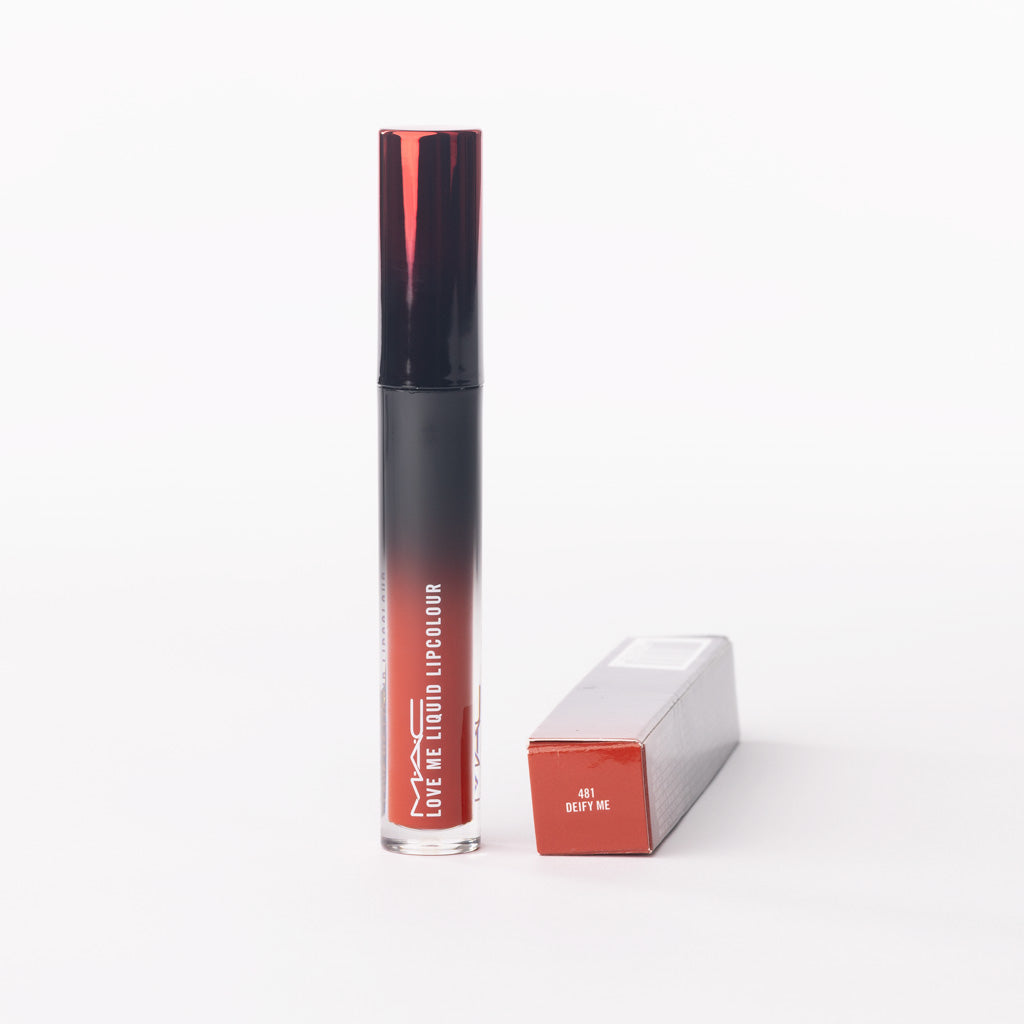 MAC Love Me Liquid Lipcolour in '481 Deify Me' – Deep Cool Plum Satin – 3.1ml