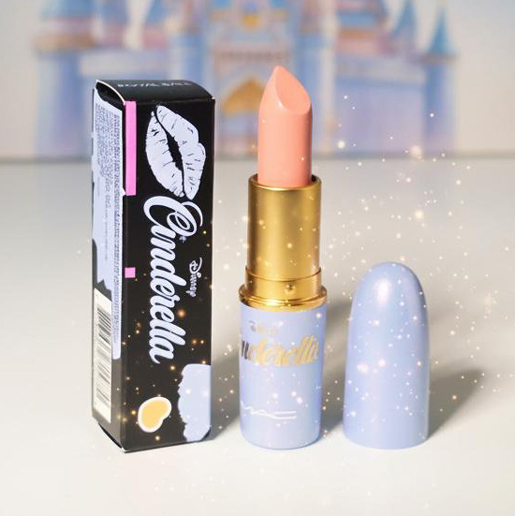 MAC Lustreglass Lipstick in '40 Disney Favourites Royal Ball' – Limited Edition Light Pink Lipstick with Sheer Glossy Finish – 3g / 0.1oz