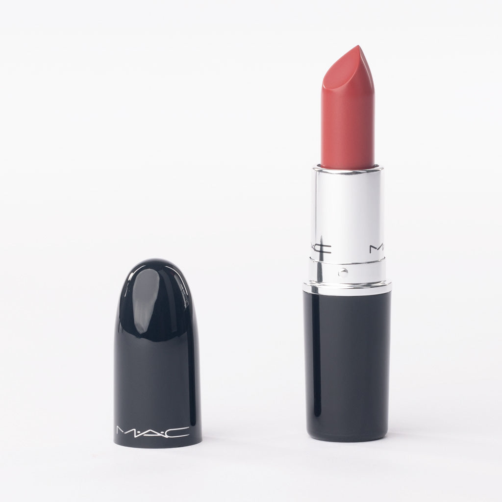 MAC Lustreglass Lipstick in '510 Lady Bug' – Sheer Tomato Red with Lustrous Shine – 3g