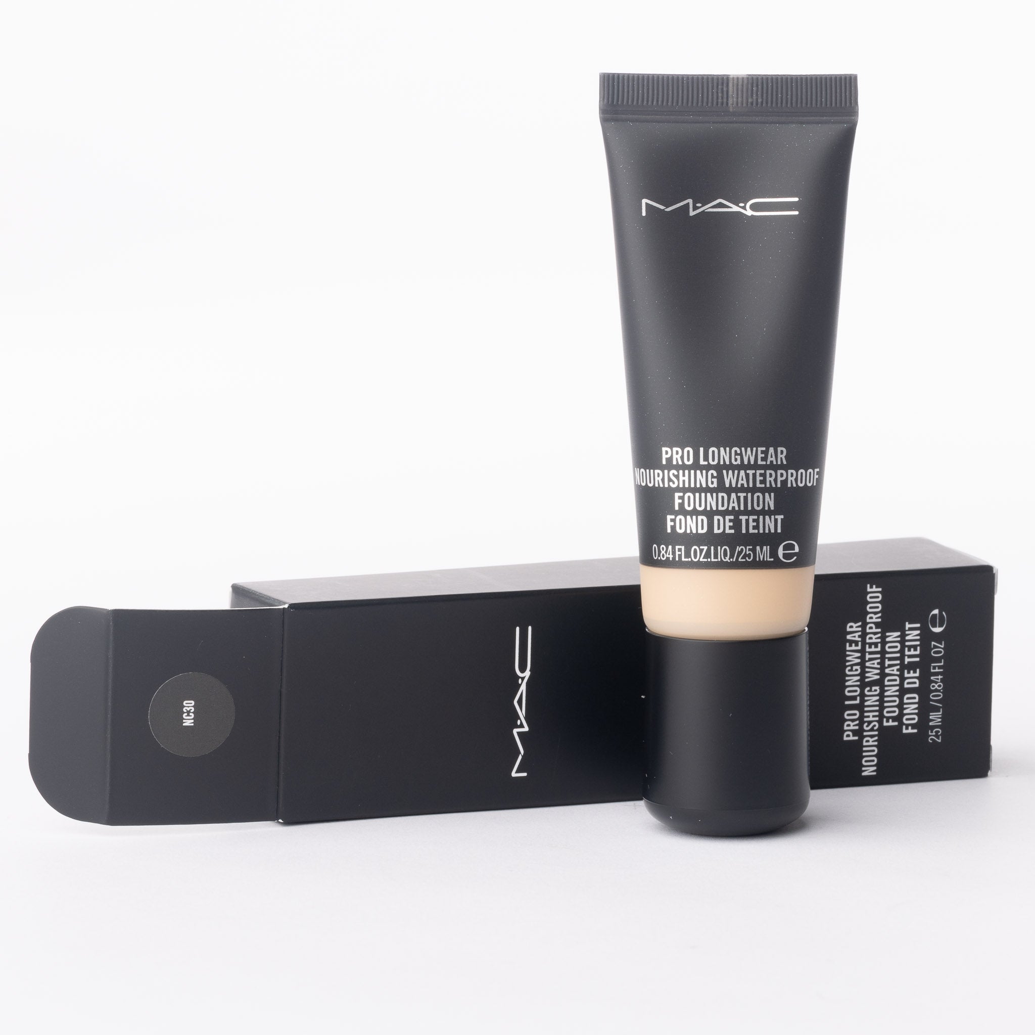 MAC Pro Longwear Nourishing Waterproof Foundation 25ml packaging and product details