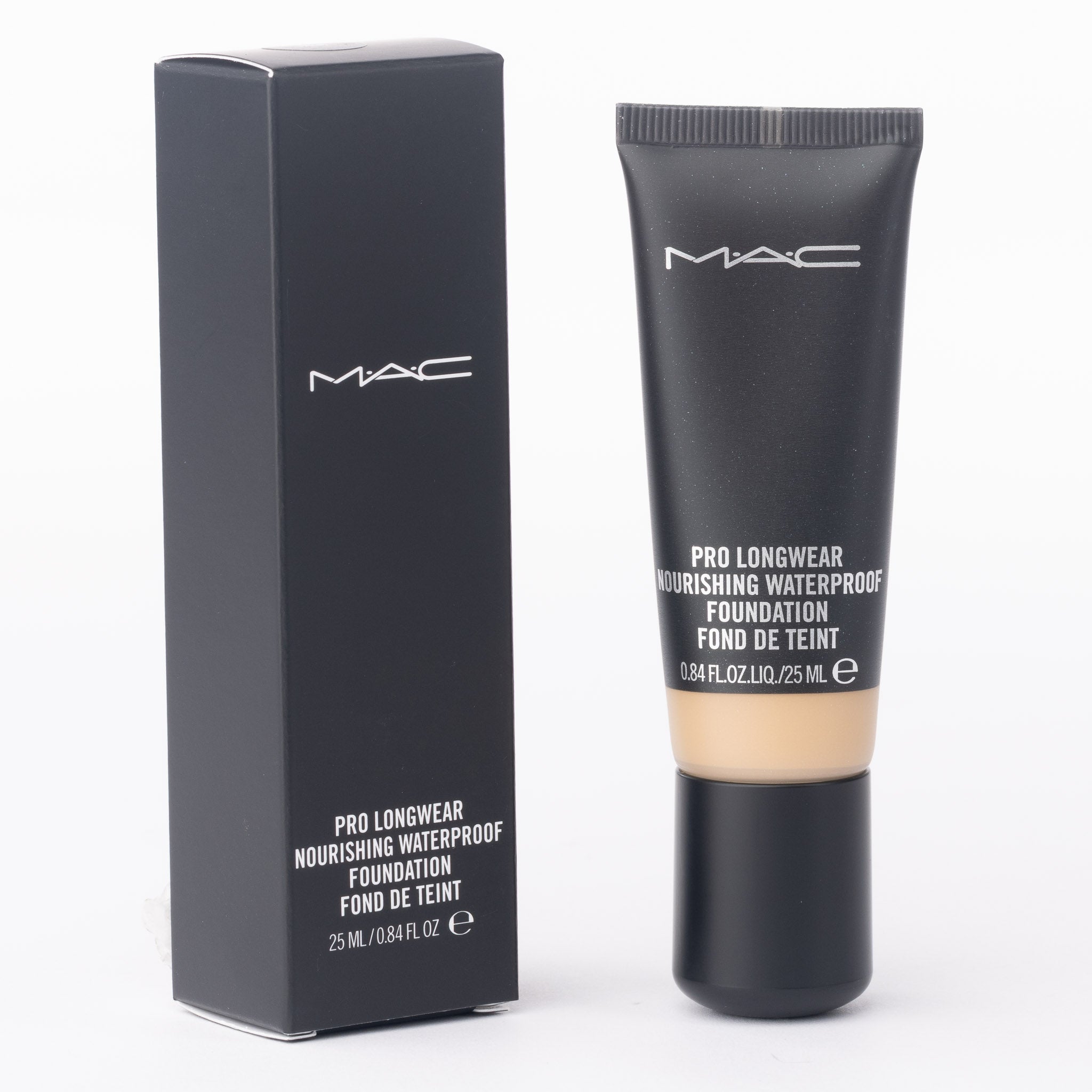 MAC Pro Longwear Nourishing Waterproof Foundation shade NC38 warm golden-beige liquid foundation