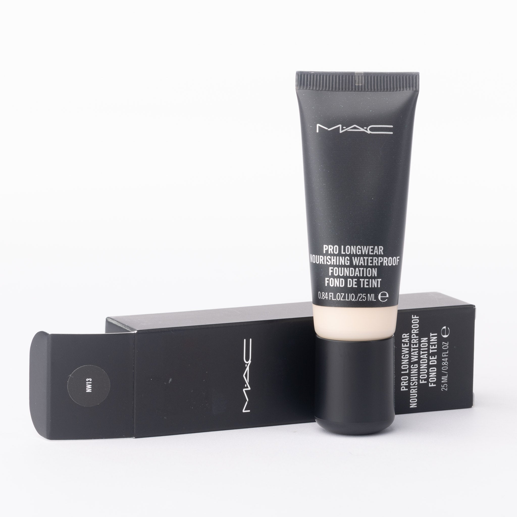 MAC waterproof foundation NW13 25ml product details and ingredients panel