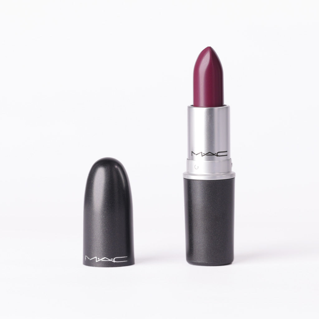 MAC Satin Lipstick in '819 Rebel' – Rich Plum with Satin Sheen – 3g