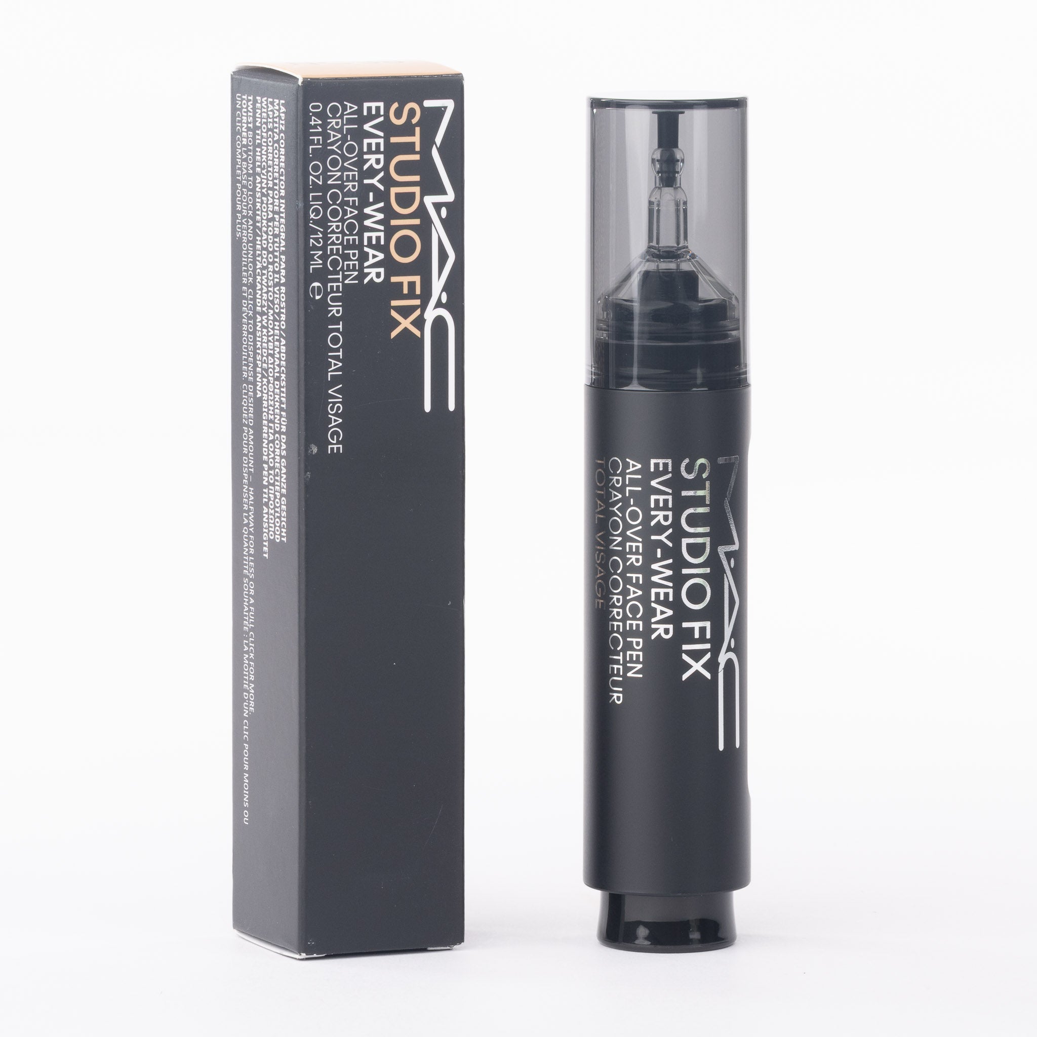 MAC Studio Fix Every-Wear All-Over Face Pen NC38 12ml, 2-in-1 concealer foundation on clean white background