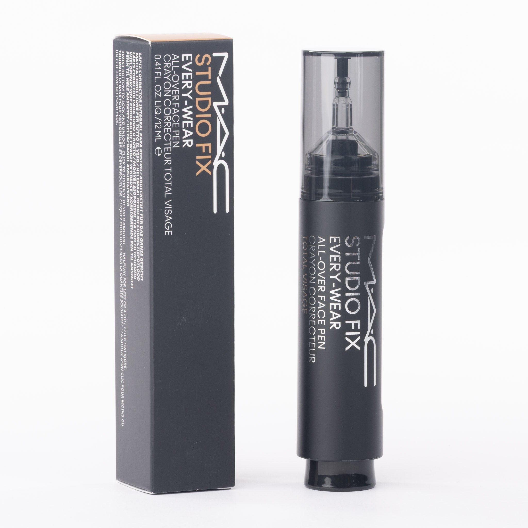 MAC Studio Fix Face Pen NW30 front view showing click-dispenser mechanism and shade label