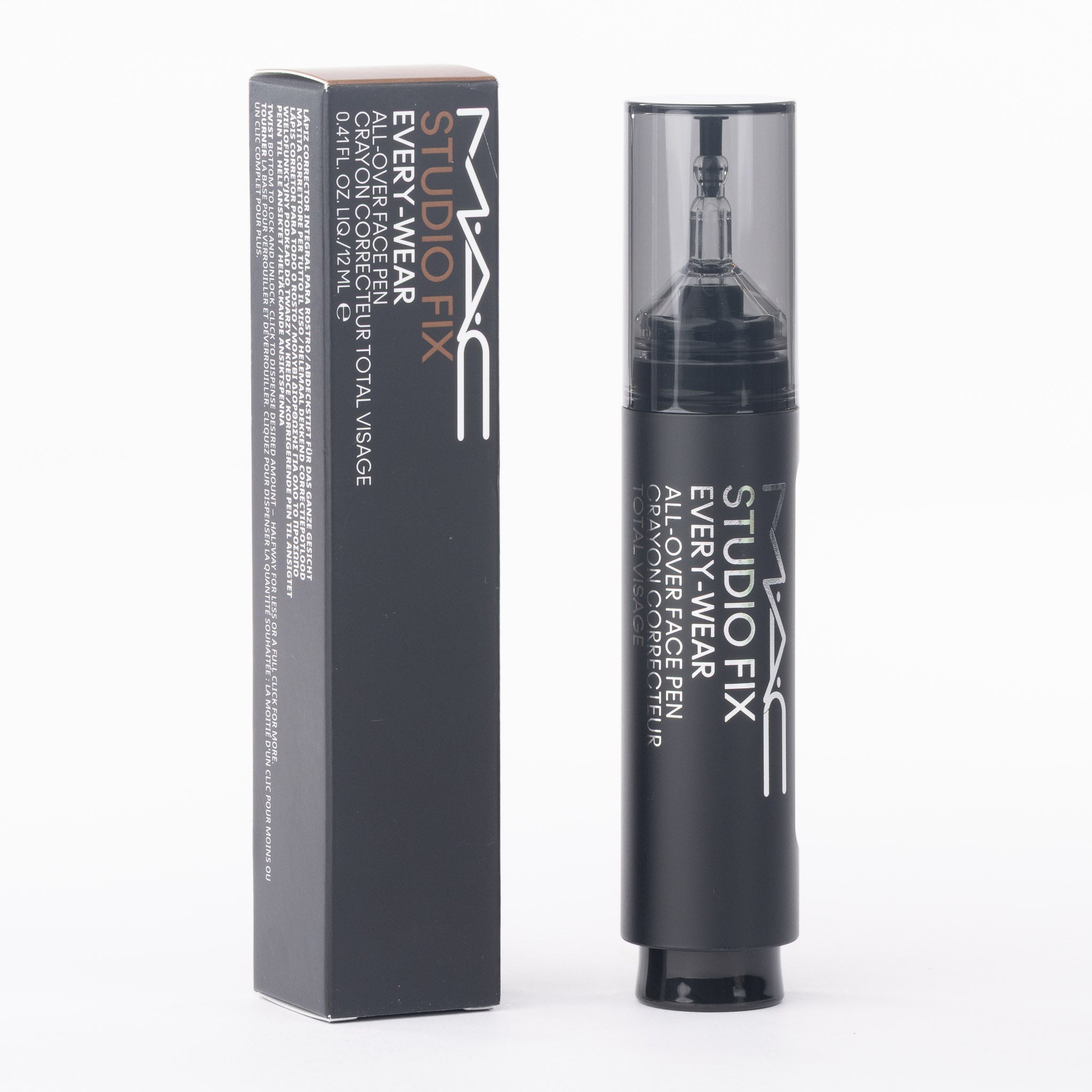 MAC Studio Fix Every-Wear All-Over Face Pen NW60 12ml, 2-in-1 concealer foundation on clean white background