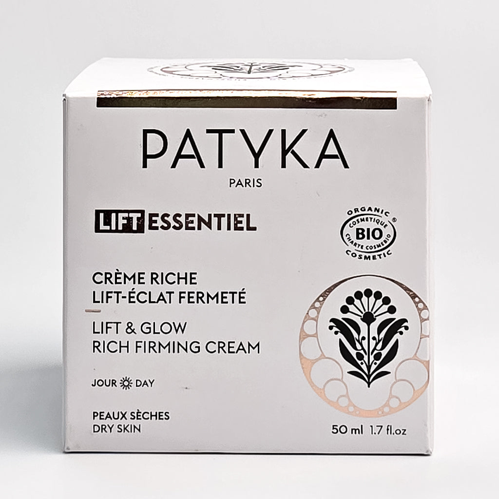 Patyka organic anti-ageing rich firming day cream for dry skin 50ml front view