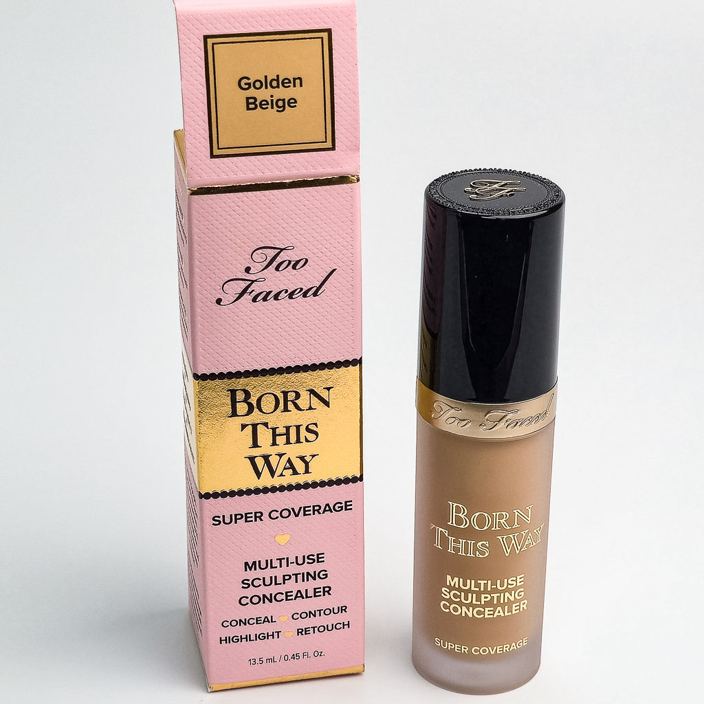 Too Faced Born This Way Super Coverage Multi-Use Sculpting Concealer 13.5ml tube on white background