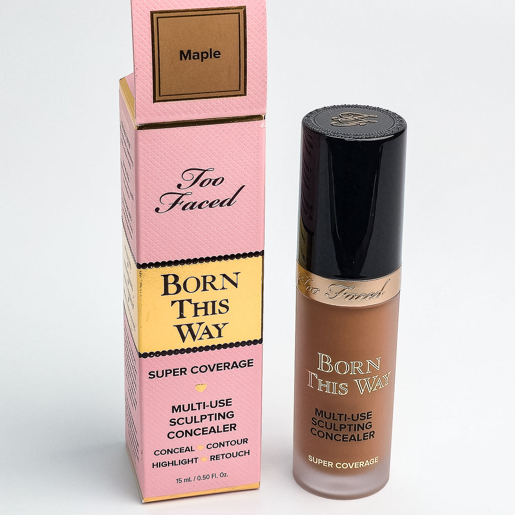 Too Faced Born This Way Concealer Maple shade full coverage natural finish 15ml tube